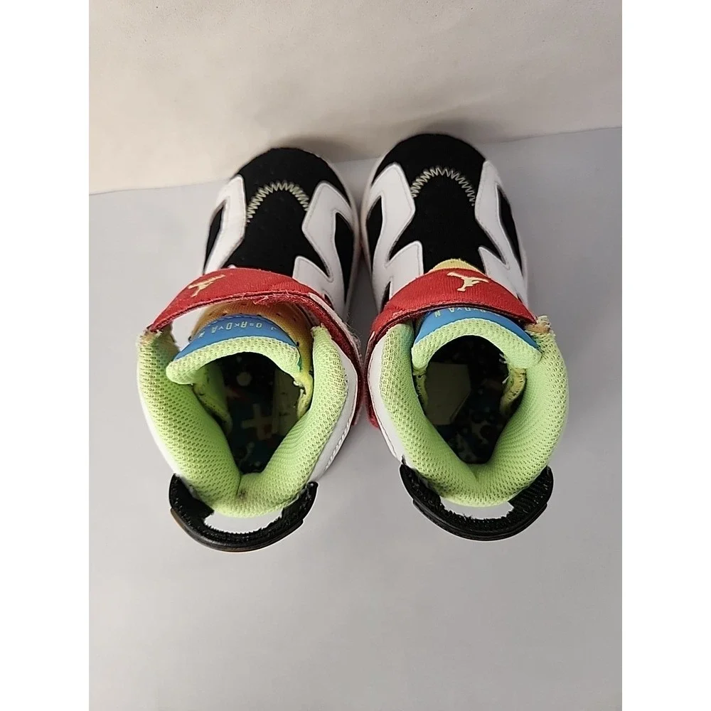 Air Jordan Toddlers Size 9C Sneakers Sky 6 Retro Little Flex Multicolor White
